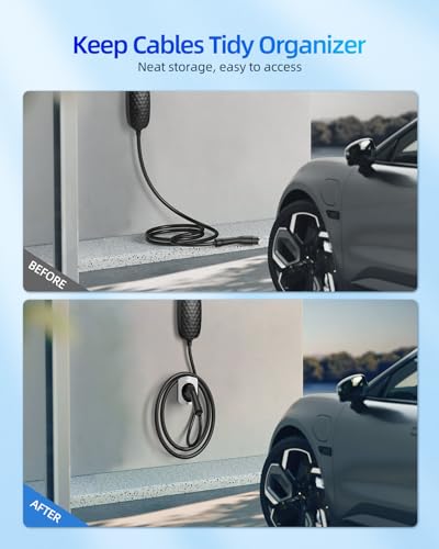 ShockFlo H1 Silver Painted EV Charger Holder-PC Material