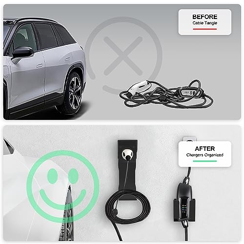 VarCozy EV Charger Holder Set with Wall-Mount Dock