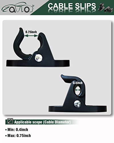 ZQULOYO Wall Mount Charger Cable Holder Bracket Black