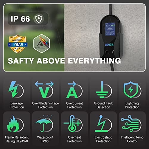 EVCARS Level 1 EV Charger 16A NEMA 5-15 25FT