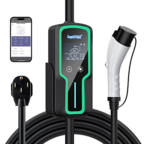 SOPHTRANS Level 2 EV Charger with WiFi, Wall Mounted