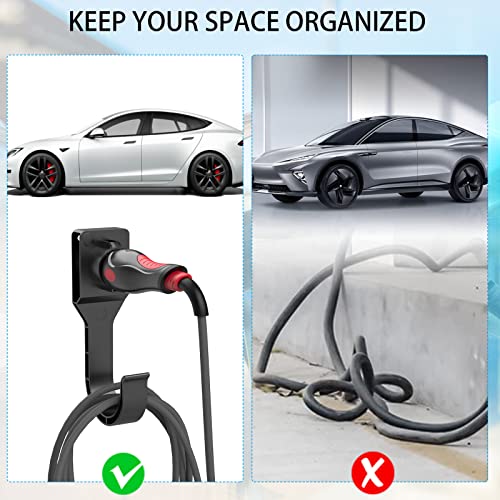EV Charger Holder for J1772 Connector with Accessories