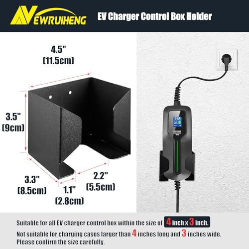 Electric Vehicle Charger Wall Mount Holder Set