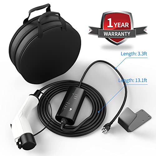 Portable NEMA 5-15 EV Charger with Adjustable Amp Settings