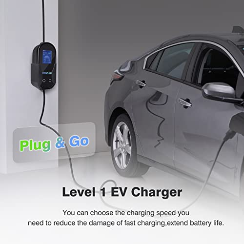 EVCARS Level 1 EV Charger 16A NEMA 5-15 25FT