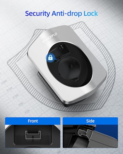 ShockFlo H1 Silver Painted EV Charger Holder-PC Material