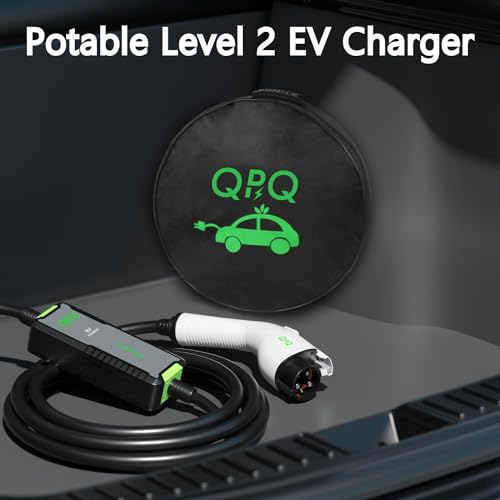 Portable Level 1-2 EV Charger with 21 FT Cable