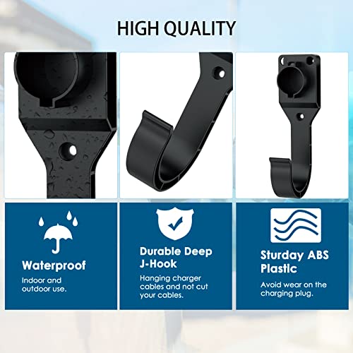 EV Charger Holder for J1772 Connector with Accessories