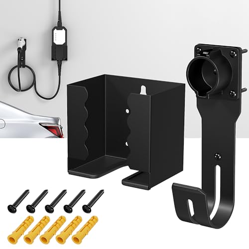 EV Charger Wall Mount Kit with J1772 Connector Holster