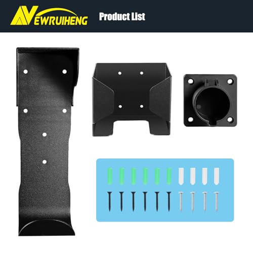 Electric Vehicle Charger Wall Mount Holder Set