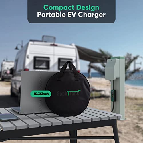 SOPHTRANS Level 2 EV Charger with WiFi, Wall Mounted