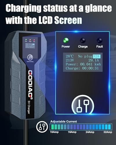 Portable GODIAG NEMA 14-50 Level 2 EV Charger