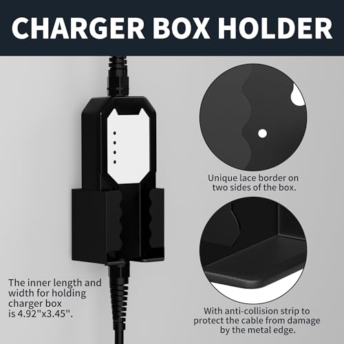 EV Charger Wall Mount Kit with J1772 Connector Holster