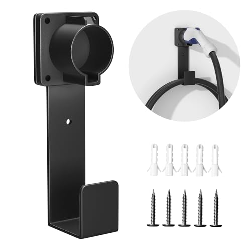 EV Charger Holder with J1772 Connector & Nozzle Holster