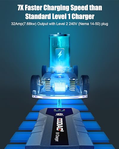 Portable GODIAG NEMA 14-50 Level 2 EV Charger