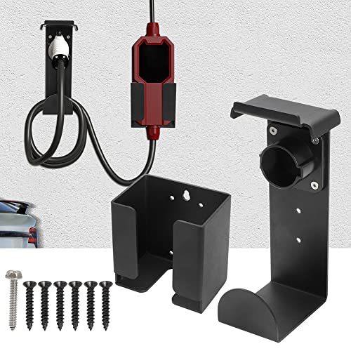 Wall Mount EV Charger Holder for J1772 & Tesla
