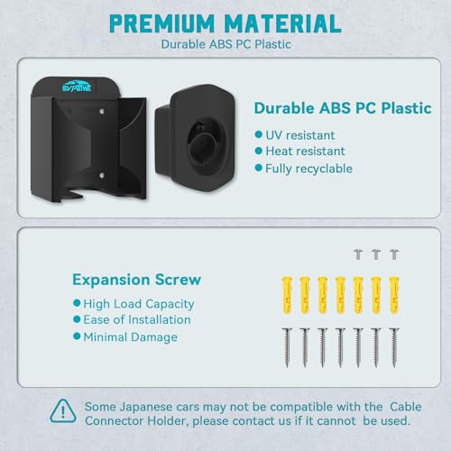 EV Charger Holder with Adjustable Control Box & Cable Organizer