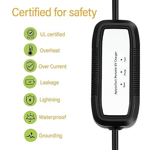 AplysiaTech Level 2 Portable EV Charger 32A/7.68KW