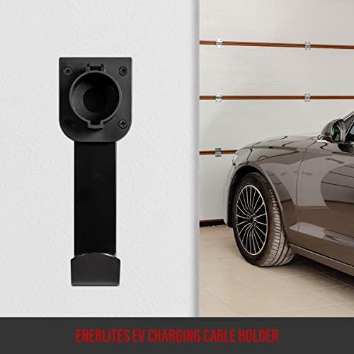 ENERLITES Wall-Mount EV Charger Cable Holder, Heavy-Duty Dock