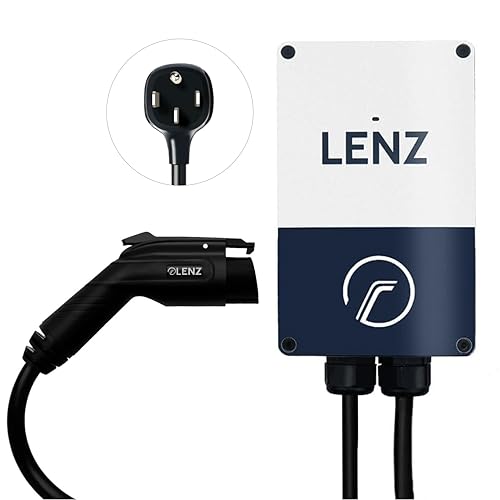LENZ Level 2 40A EV Charging Station, NEMA 14-50 Plug