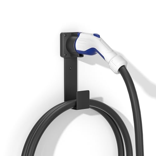 EV Charger Holder with J1772 Connector & Nozzle Holster