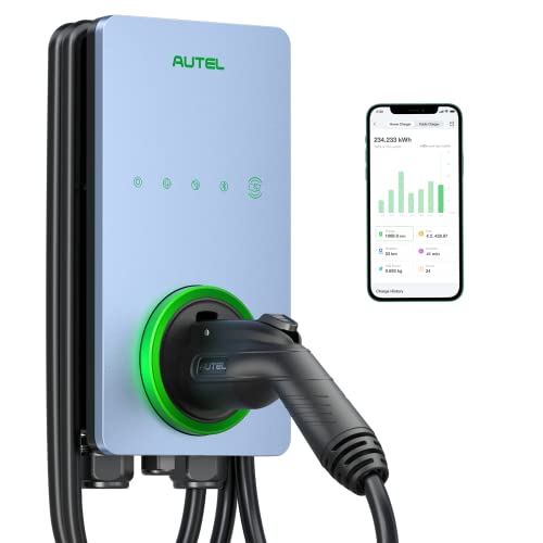 Autel Home Smart EV Charger, 50Amp, Wi-Fi Enabled