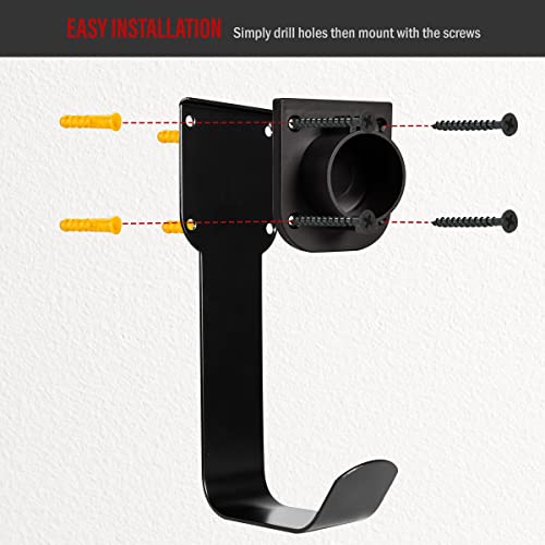 ENERLITES Wall-Mount EV Charger Cable Holder, Heavy-Duty Dock