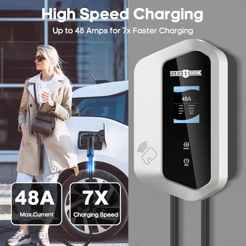 Paris Rhône 48A UL Listed EV Charger, Wi-Fi Control