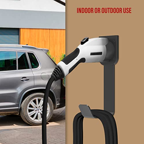 ENERLITES Wall-Mount EV Charger Cable Holder, Heavy-Duty Dock
