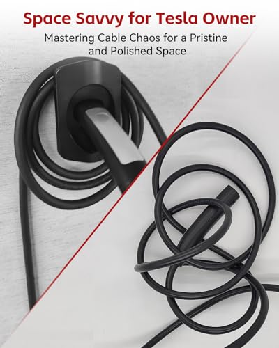 Tesla Charger Holder, Car Nozzle-Holster Dock, Cable Organizer