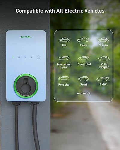 Autel Home Smart EV Charger, 50Amp, Wi-Fi Enabled