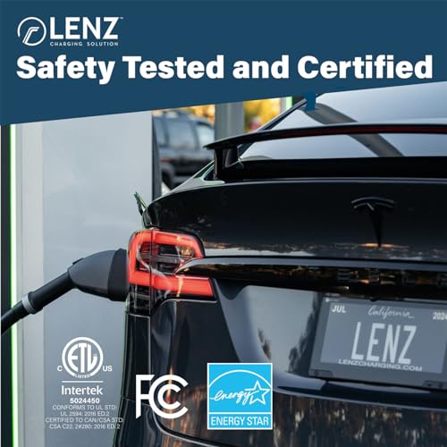 LENZ Level 2 40A EV Charging Station, NEMA 14-50 Plug