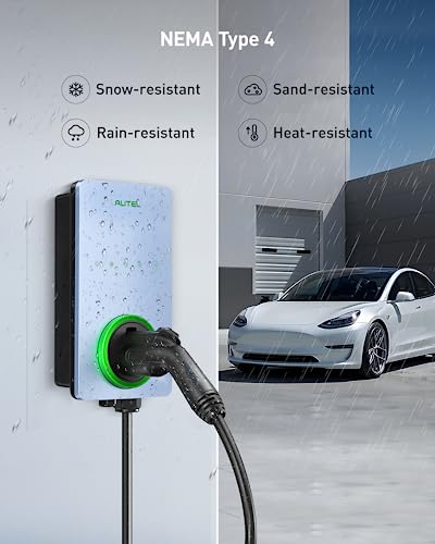 Autel Home Smart EV Charger, 50Amp, Wi-Fi Enabled