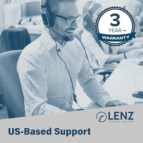 LENZ Level 2 40A EV Charging Station, NEMA 14-50 Plug