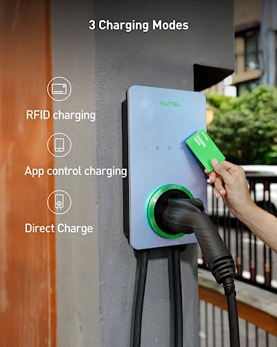 Autel Home Smart EV Charger, 50Amp, Wi-Fi Enabled