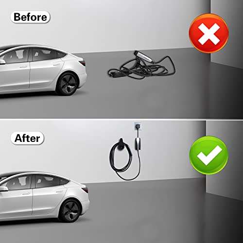 EVCONN Tesla Charger Cable Organizer, Wall Mount Holder