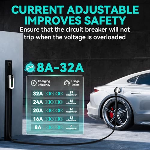 ANDEMAN Level 2 Portable EV Charger with Smart APP