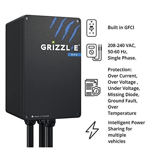 Grizzl-E Duo Level 2 EV Charger with Premium Cables