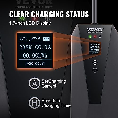 Portable Level 2 EV Charger with Adjustable Current