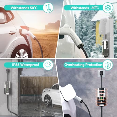 ANDEMAN Level 2 Portable EV Charger with Smart APP