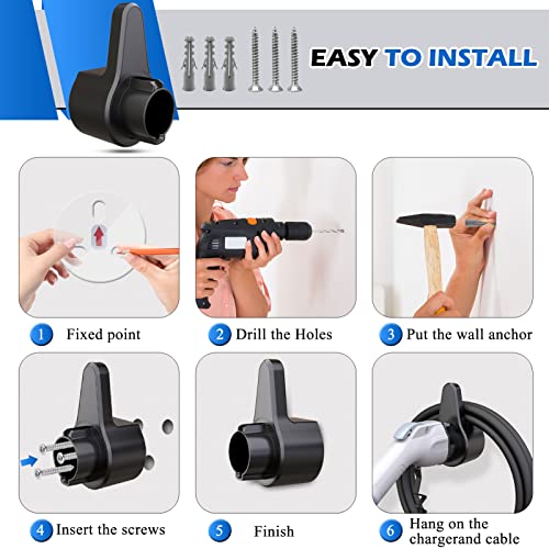 EV Charger Holder Wall Connector Holster Nozzle Dock