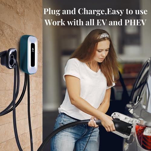 Ultra Compact EVCUBNB Level 2 EV Charger, 50A, 240V