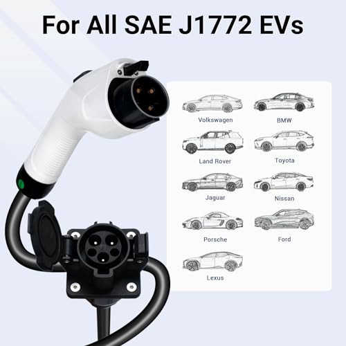 Tera EV Charger J1772 22ft Cord with Carrying Bag