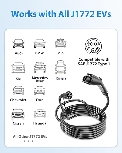 21ft 50Amp J1772 EV Charger Extension Cable