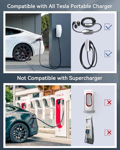 Tesla Extension Cord for Model X/Y/3/S/Cybertruck, 16.5FT