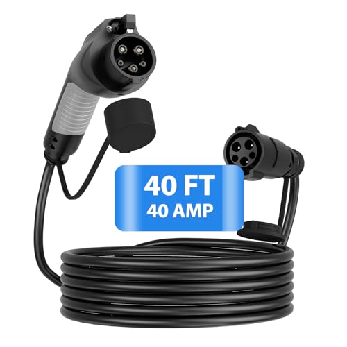 40ft J1772 Extension Cable - 40Amp, IP66 Rated