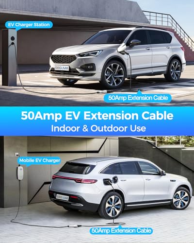 21ft 50Amp J1772 EV Charger Extension Cable