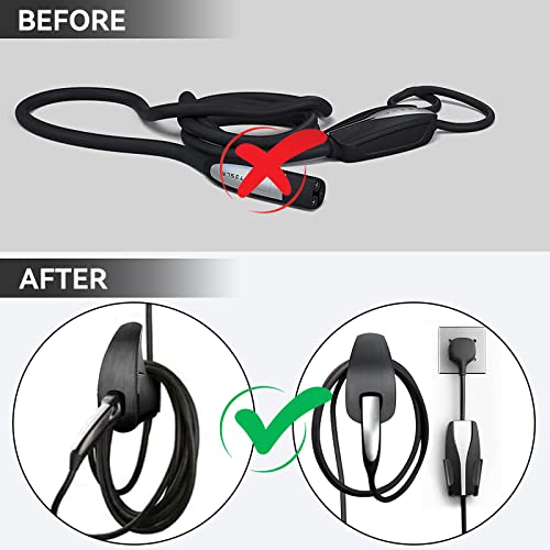 Tesla Charging Cable Organizer with Wall Mount Bracket
