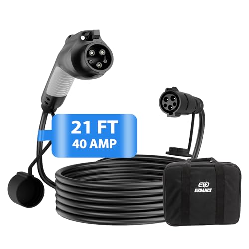 21ft J1772 EV Charger Extension Cable, Level 1/2 Suitable