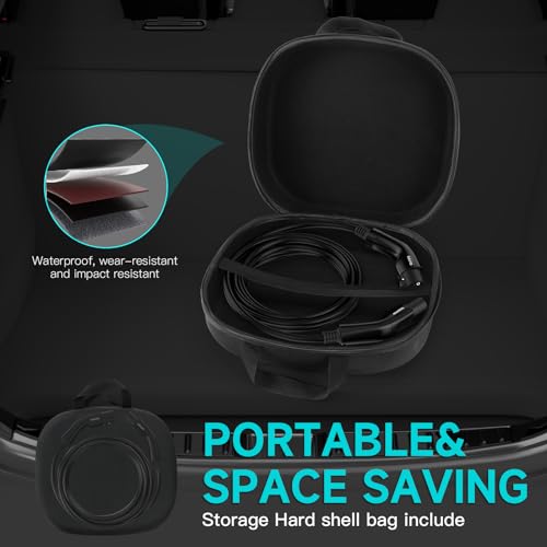 Tesla 48Amp Upgraded Charger Extension Cable, 20FT with Bag